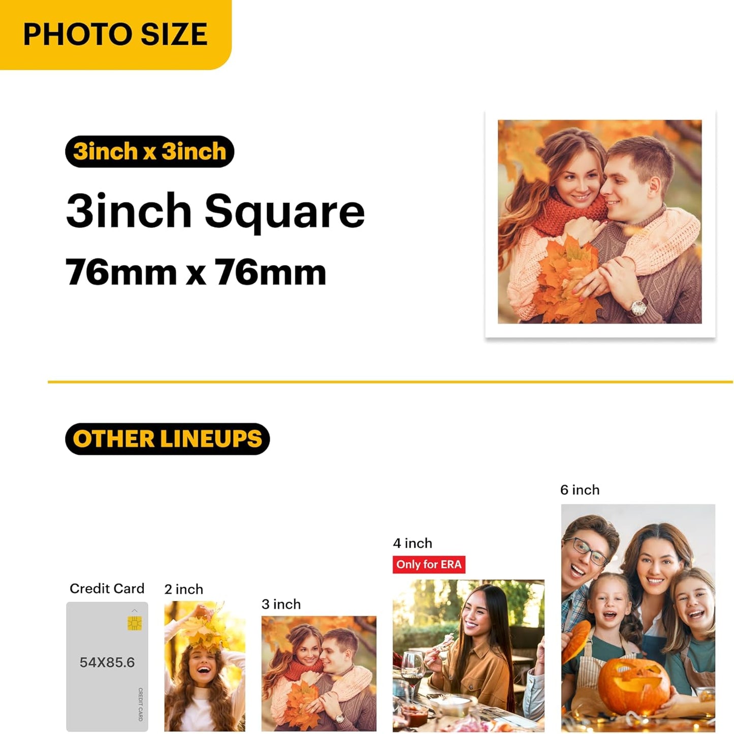 KODAK Mini 3 Retro 4PASS Portable Photo Printer (3X3 Inches) + 8 Sheets, Black